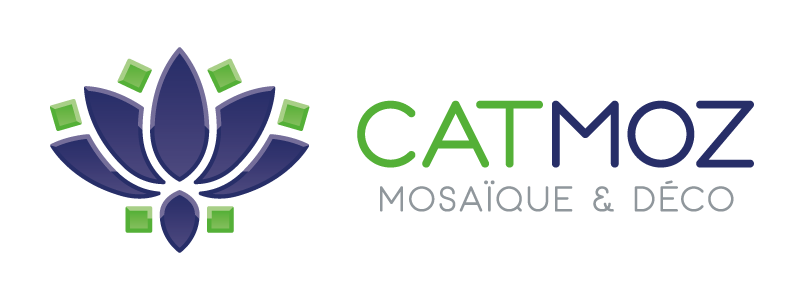 catmoz cathy artiste freelance créations mosaïque tous supports logo CATMOZ